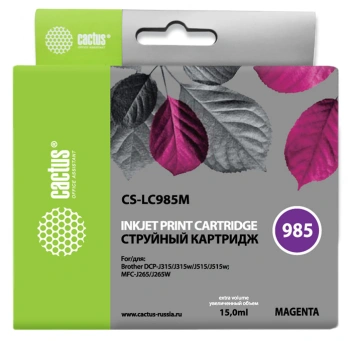 Картридж струйный Cactus CS-LC985M