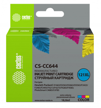 Картридж струйный Cactus CS-CC644