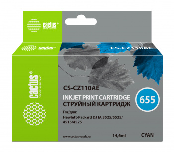 Картридж струйный Cactus CS-CZ110AE