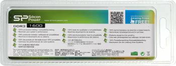 Память DDR3 8Gb 1600MHz Silicon Power  SP008GBLTU160N02