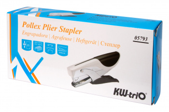 Плиер Kw-Trio 5793 Pollex 24/6 26/6 26/8 (25листов) серый/черный 210скоб металл/пластик