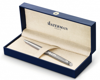 Ручка шариков. Waterman Hemisphere (S0920470) Steel CT M син. черн. подар.кор.