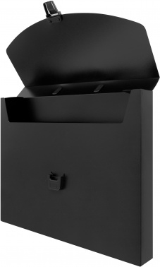 Портфель Бюрократ -BPP01BLCK 1 отдел. A4 пластик 0.7мм черный