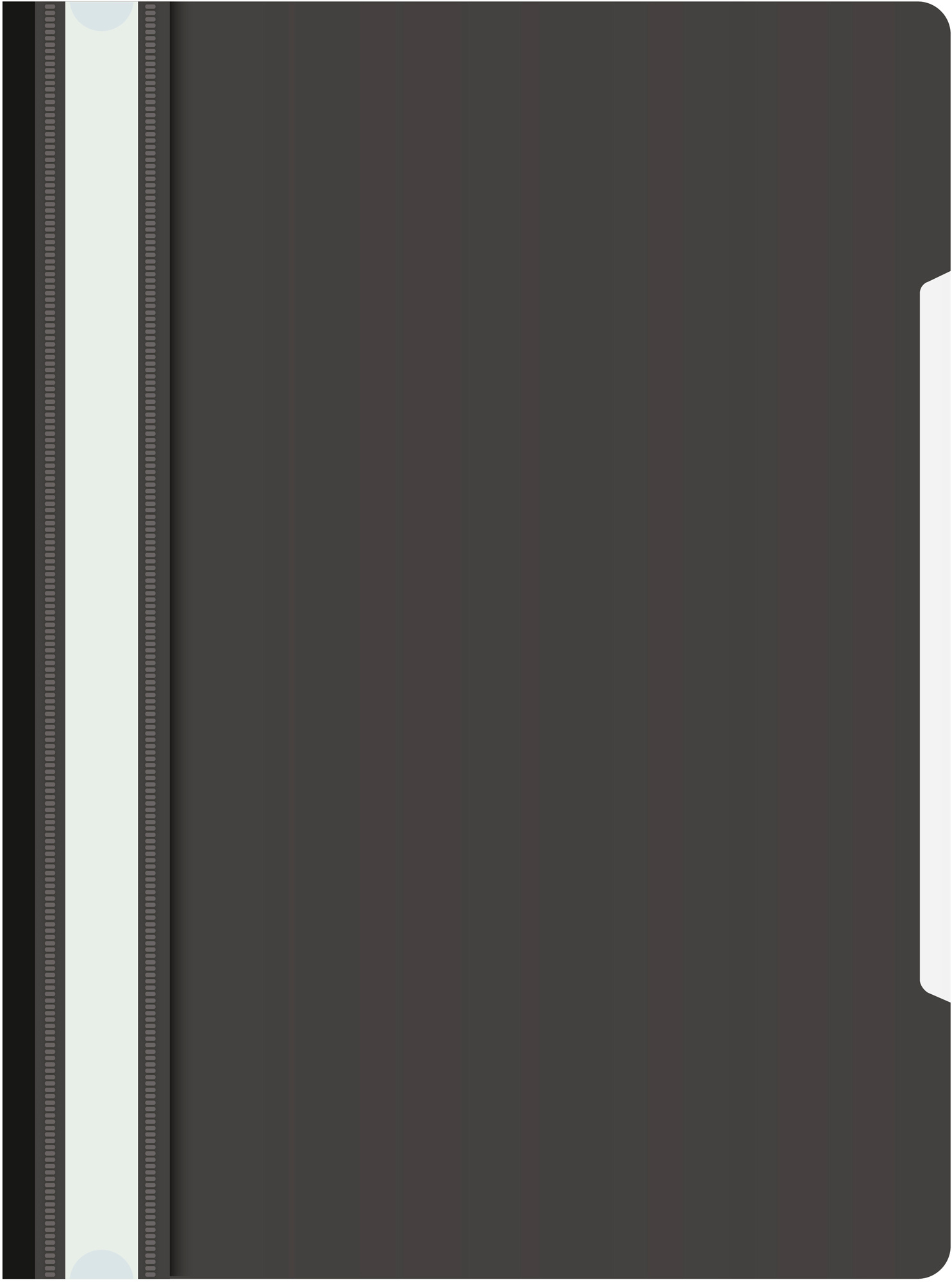 Папка-скоросшиватель Бюрократ -PS20BLCK A4 прозрач.верх.лист пластик черный 0.12/0.16