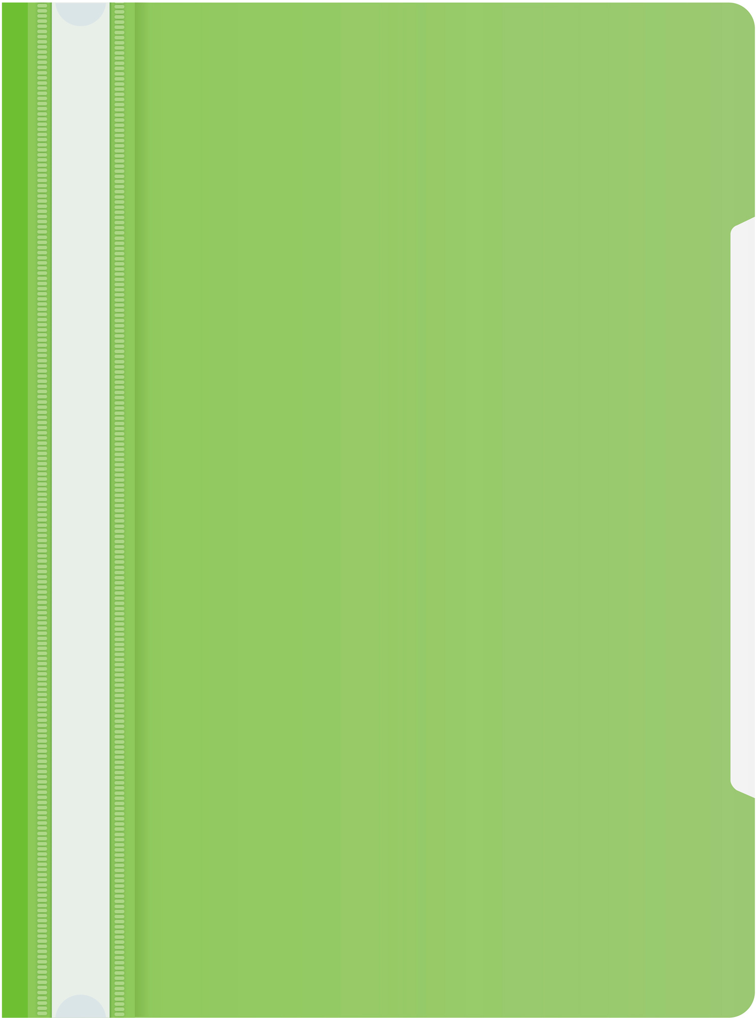 Папка-скоросшиватель Бюрократ -PS20LETT A4 прозрач.верх.лист пластик салатовый 0.12/0.16