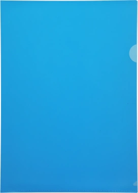 Папка-уголок Бюрократ -E310/1BLU A4 пластик 0.18мм синий
