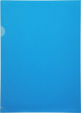 Папка-уголок Бюрократ -E310/1BLU A4 пластик 0.18мм синий