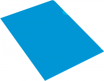 Папка-уголок Бюрократ -E310/1BLU A4 пластик 0.18мм синий
