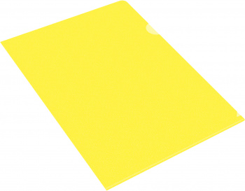 Папка-уголок Бюрократ -E310/1YEL A4 пластик 0.18мм желтый