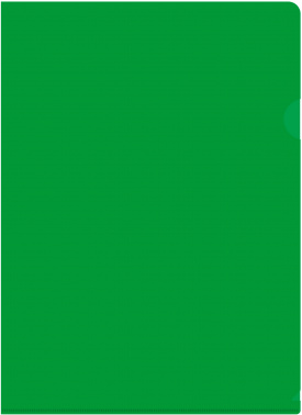 Папка-уголок Бюрократ -E310N/1GR непрозрачный A4 пластик 0.18мм зеленый