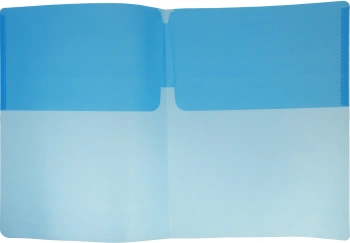 Папка-уголок Бюрократ -E570BLU 2 внутр.карман A4 пластик 0.18мм синий