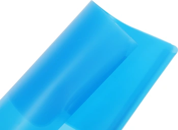 Папка-уголок Бюрократ -E570BLU 2 внутр.карман A4 пластик 0.18мм синий