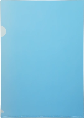 Папка-уголок Бюрократ -EE310/1BLU A4 пластик 0.15мм синий