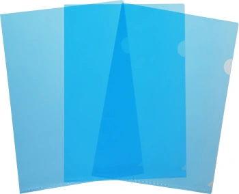 Папка-уголок Бюрократ -EE310/1BLU A4 пластик 0.15мм синий