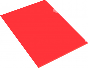 Папка-уголок Бюрократ -EE310/1RED A4 пластик 0.15мм красный