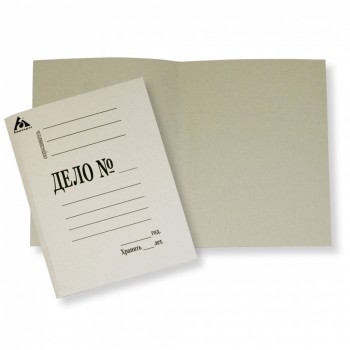 Папка-обложка Бюрократ PO320M картон мелованный 0.6мм 320г/м2 белый