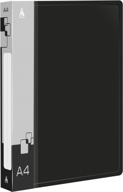 Папка на 2-х кольцах Бюрократ -0827/2R A4 пластик 0.7мм кор.27мм внутр. с вставкой ассорти