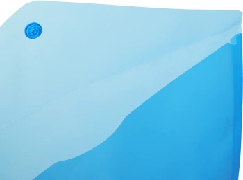 Конверт на кнопке Бюрократ Economy -PK100BLU A4 пластик 0.10мм синий