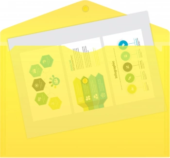 Конверт на кнопке Бюрократ Economy -PK100YEL A4 пластик 0.10мм желтый