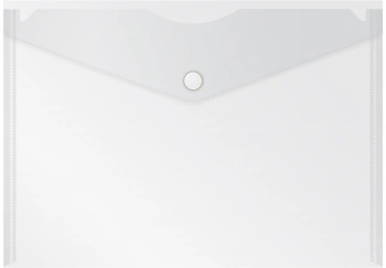 Конверт на кнопке Бюрократ -PK804A5CLEAR A5 пластик 0.18мм прозрачный