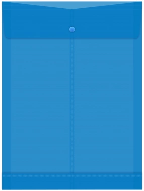 Конверт на кнопке Бюрократ -PK870 A4 вертик. расшир. пластик 0.18мм ассорти