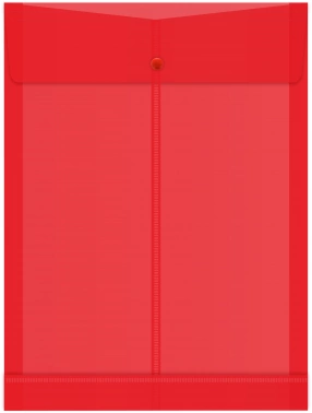 Конверт на кнопке Бюрократ -PK870 A4 вертик. расшир. пластик 0.18мм ассорти