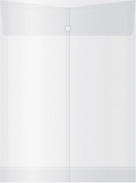 Конверт на кнопке Бюрократ -PK870 A4 вертик. расшир. пластик 0.18мм ассорти