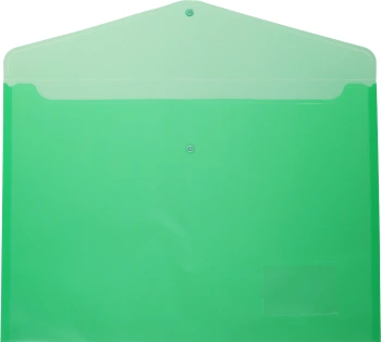 Конверт на кнопке Бюрократ -PKA3 A3 пластик 0.18мм ассорти карман для визитки