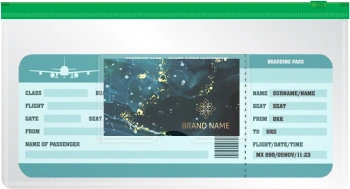 Папка на молнии Бюрократ -BPM6AGRN A6 150x265мм полипропилен 0.15мм карм.для визит. цвет молнии зеленый