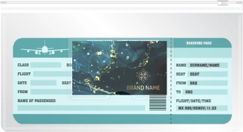 Папка на молнии Бюрократ -BPM6AWT A6 150x265мм полипропилен 0.15мм карм.для визит. цвет молнии белый