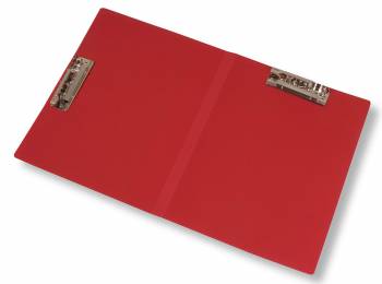 Папка бок.зажим/верх.зажим Бюрократ -PZ07A4/A3 пластик 0.7мм торц.карм с бум. встав ассорти A4/A3