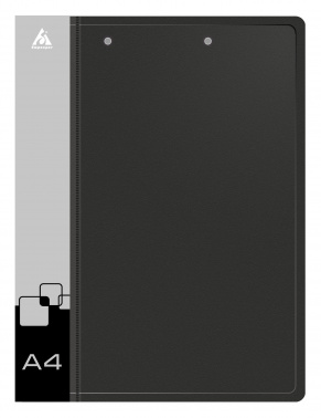 Папка метал.зажим/метал.зажим Бюрократ -PZ07C+C A4 пластик 0.7мм кор.20мм торц.карм с бум. встав ассорти