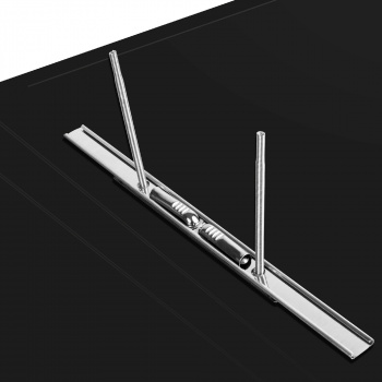 Папка метал.пруж.скоросш. Бюрократ -PZ07PBLCK A4 пластик 0.7мм внут.и торц.карм черный