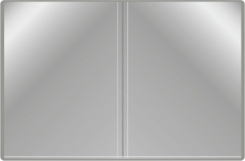 Папка с 10 прозр.вклад. Бюрократ -BPV10GREY A4 пластик 0.6мм торц.карм с бум. встав серый