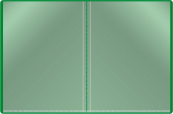 Папка с 10 прозр.вклад. Бюрократ -BPV10GRN A4 пластик 0.6мм торц.карм с бум. встав зеленый