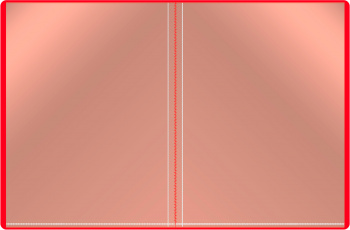 Папка с 10 прозр.вклад. Бюрократ -BPV10RED A4 пластик 0.6мм торц.карм с бум. встав красный