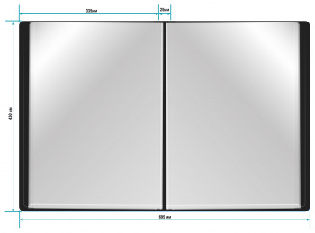 Папка с 20 прозр.вклад. Бюрократ -BPV20A3BLACK A3 пластик 0.8мм черный