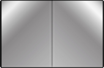 Папка с 20 прозр.вклад. Бюрократ -BPV20BLACK A4 пластик 0.6мм торц.карм с бум. встав черный