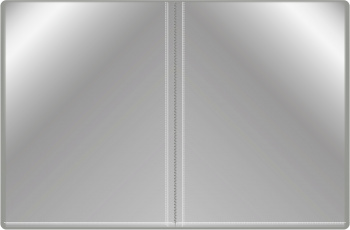 Папка с 20 прозр.вклад. Бюрократ -BPV20GREY A4 пластик 0.6мм торц.карм с бум. встав серый