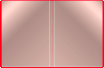 Папка с 20 прозр.вклад. Бюрократ -BPV20RED A4 пластик 0.6мм торц.карм с бум. встав красный