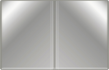 Папка с 30 прозр.вклад. Бюрократ -BPV30GREY A4 пластик 0.65мм торц.карм с бум. встав серый