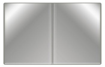 Папка с 40 прозр.вклад. Бюрократ -BPV40GREY A4 пластик 0.65мм торц.карм с бум. встав серый