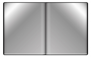 Папка с 60 прозр.вклад. Бюрократ -BPV60BLCK A4 пластик 0.7мм торц.карм с бум. встав черный