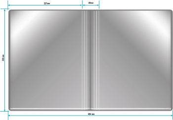 Папка с 60 прозр.вклад. Бюрократ -BPV60GREY A4 пластик 0.7мм торц.карм с бум. встав серый