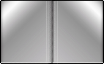 Папка с 80 прозр.вклад. Бюрократ -BPV80BLCK A4 пластик 0.8мм торц.карм с бум. встав черный