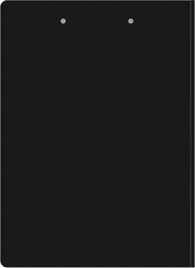 Папка клип-борд Бюрократ -PD602BLCK A4 пластик 1.2мм черный с крышкой