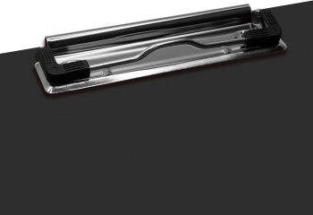 Папка клип-борд Бюрократ -PD602BLCK A4 пластик 1.2мм черный с крышкой