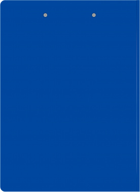 Папка клип-борд Бюрократ -PD602BLU A4 пластик 1.2мм синий с крышкой