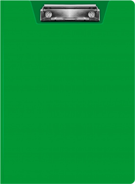 Папка клип-борд Бюрократ -PD602GRN A4 пластик 1.2мм зеленый с крышкой