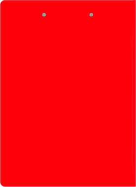 Папка клип-борд Бюрократ -PD602RED A4 пластик 1.2мм красный с крышкой